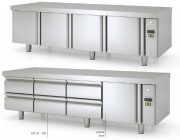MESA REFRIGERADA GN 1/1 BAJO COCINA MOTOR A DISTANCIA